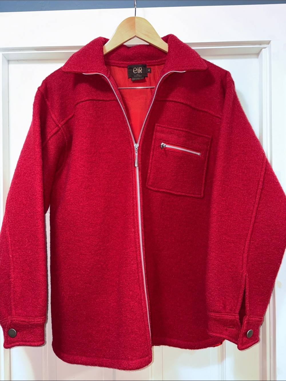 VINTAGE eir Red Wool Jacket